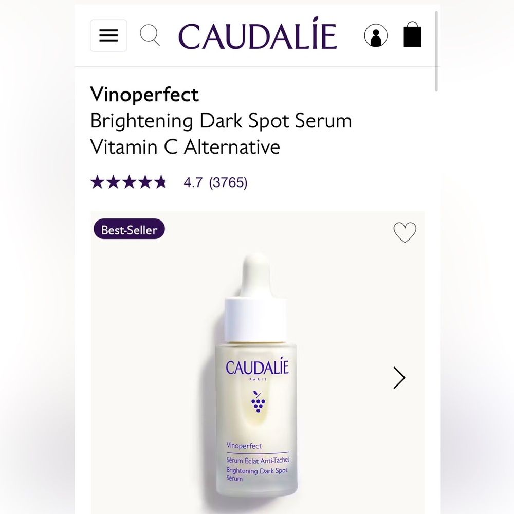 Caudalie vinoperfect serum 30ml Brand New